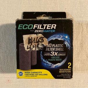 Eco Filter from Zero Water 2 Replacement Pitcher Water Filters ZP-010ECO